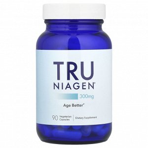 Tru Niagen, никотинамид рибозид хлорид, 300 мг, 90 вегетарианских капсул