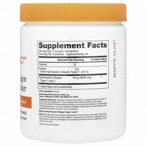 Doctor's Best, чистый коллаген типов 1 и 3 в порошке, 200 г (7,1 унции)