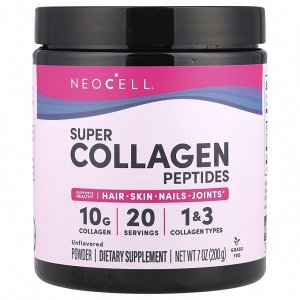 NeoCell, пептиды суперколлагена, без вкусовых добавок, 200 г (7 унций)