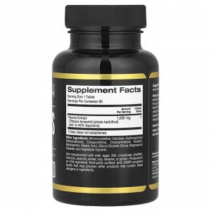 California Gold Nutrition, Sport, якорцы, 1000 мг, 60 таблеток