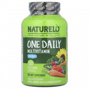 NATURELO, мультивитамины для мужчин, для ежедневного применения, 120 вегетарианских капсул