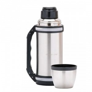Термос 1000ml. из нержавеющей стали с ручкой и ремешком