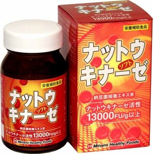 Комплекс для сердца, профилактика тромбоза  Minami Healthy Foods Nattokinase Soft