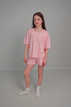 Пижама для девочки с шортами Happyfox