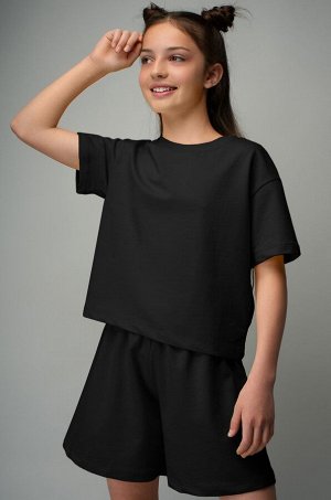Костюм из футера для девочки оверсайз Happyfox