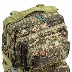 Рюкзак тактический туристический Storm tactic, 40 л, с карманами, расцветка пиксели, зелёный