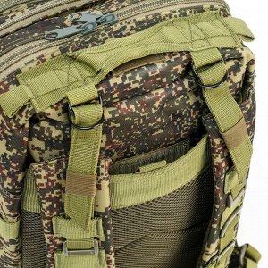 Рюкзак тактический туристический Storm tactic, 40 л, с карманами, расцветка пиксели, зелёный