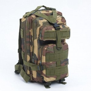 Рюкзак тактический туристический Storm tactic, 30 л, с карманами, расцветка мультикам, зелёный