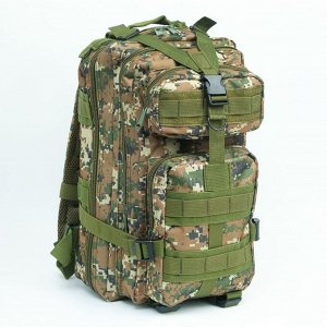 Рюкзак тактический туристический Storm tactic, 26 л, с карманами, расцветка пиксели, зелёный