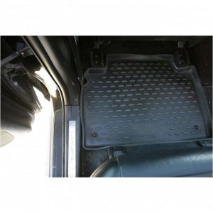 Коврики модельные Autofamily для Toyota Harrier 2003-2008 (правый руль), для переднего и заднего ряда, полиуретан, черный цвет, 4шт
