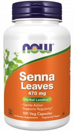 Senna NOW Foods 470 мг, 100 капсул, от запоров