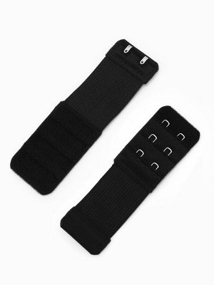 Застёжка для бюстгальтера, удлинитель, 3 ряда 2 крючка, 3.2x10.5 см, 3 шт.