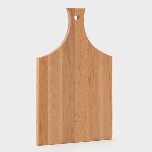 Доска разделочная деревянная с ручкой Magistro, 40x24x1.2 см, дуб