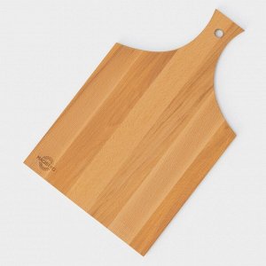 Доска разделочная деревянная с ручкой Magistro, 40x24x1.2 см, дуб
