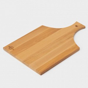 Доска разделочная деревянная с ручкой Magistro, 40x24x1.2 см, дуб