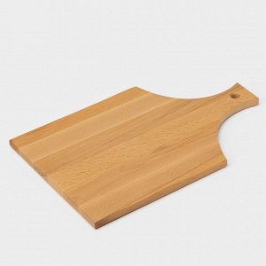 Доска разделочная деревянная с ручкой Magistro, 40x24x1.2 см, дуб