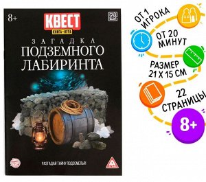 Книга-квест «Загадка подземного лабиринта»