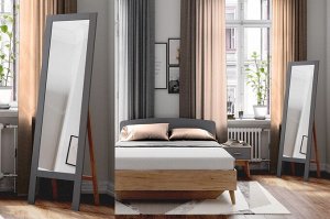 SCANDICA Хортен Зеркало напольное, графит. 52х170см