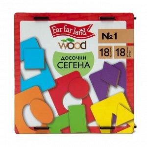 Лото "Досочки Сегена" № 1 (18 карт. 18 эл) Far far land Wood, в/к 16,5*16,5*4,5 см