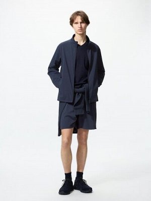 UNIQLO x Roger Federer - легкая куртка Ultra Stretch Active с защитой от UV-лучей - 09 BLACK
