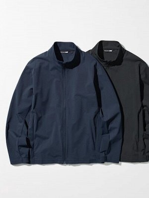 UNIQLO x Roger Federer - легкая куртка Ultra Stretch Active с защитой от UV-лучей - 09 BLACK