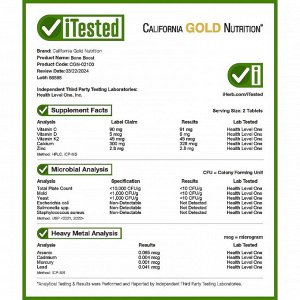 California Gold Nutrition, Bone Boost, добавка для здоровья костей с кальцием, магнием, витамином C и калием, 120 таблеток