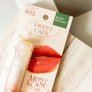 Тинт для Губ и Щек Глянцевый «Sweet Cafe» (05 Mont Blanc Cake, Коричнево-Розовый)