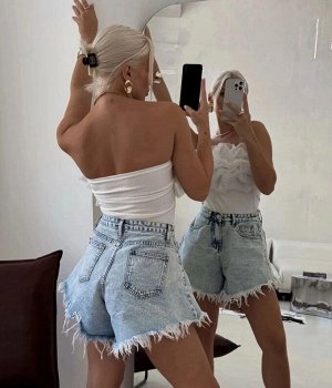 Шорты джинсовые женские, код 6737082