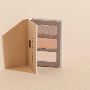 Трио палетка теней для век Pure Makeup, цвет Нюдовая