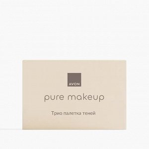 Трио палетка теней для век Pure Makeup, цвет Нюдовая