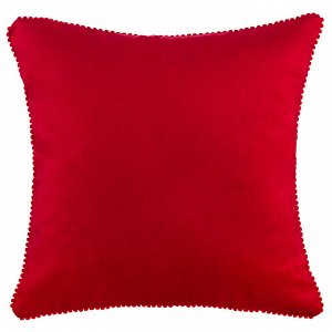 Подушка декоративная "фьюжен",40х40см,красный,100%пэ