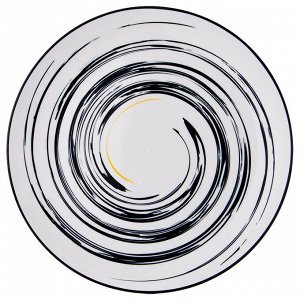 Тарелка подстановочная "черно-белое" диаметр=27см. коллекция "vogue" (мал=6шт./кор=36шт.) без упаков