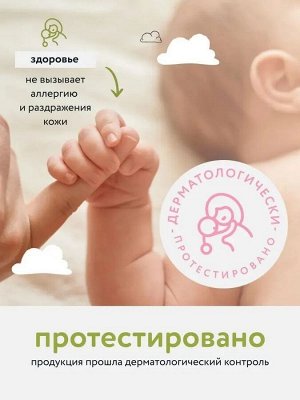 Гель для подмывания LULU, с экстрактами ромашки, календулы, лаванды и пребиотиком, без SLS, SLES, 300мл., 0+