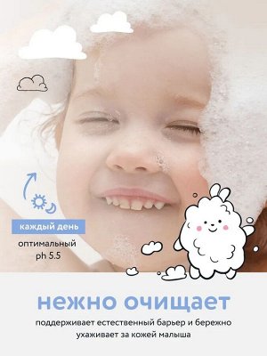 Пенка для купания 2в1 ТМ «LULU» -с пантенолом, бисабололом, экстрактами ромашки, календулы и лаванды, без SLS, SLES