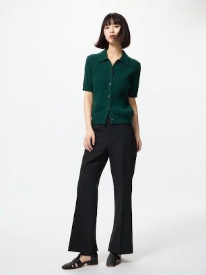 UNIQLO - расклешенные смарт-брюки - 09 BLACK