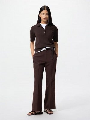 UNIQLO - расклешенные смарт-брюки - 39 DARKBROWN
