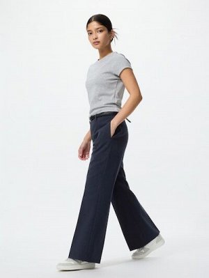 UNIQLO - расклешенные смарт-брюки - 69 NAVY