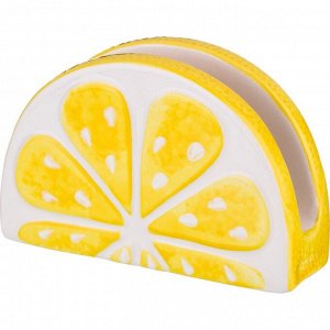 Салфетница "лимон" 15*5*10 см. (мал=4шт./кор=48шт.)