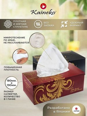 САЛФЕТКИ БУМАЖНЫЕ КАЙНЕКО ПРЕМИУМ 2-х сл., 250шт.