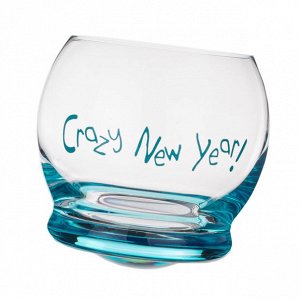 Набор стаканов из 6 шт. "crazy new year" 390 мл. высота=9 см. (кор=1набор.)