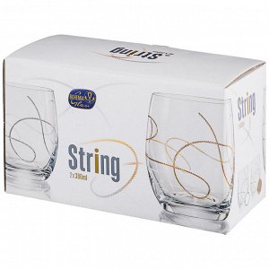Набор стаканов "string" из 2 шт. 300 мл. (кор=24набор.)