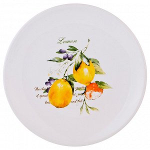 Тарелка десертная "итальянские лимоны" 20,3*20,3*2 см (кор=48 шт.)