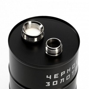Фляжка «Чёрное золото», нержавеющая сталь, 700 мл, 25 oz