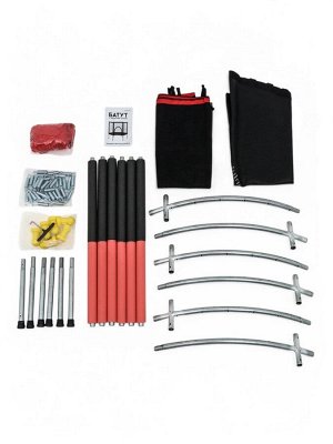 Батут ONLYTOP, d=140 см, высота сетки 80 см, красный