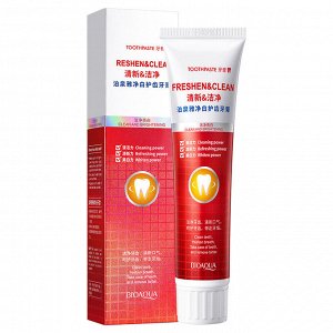Отбеливающая зубная паста со вкусом клюквы и мяты BioAqua Freshen&Clean Toothpaste