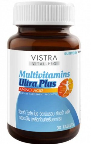 VISTRA VITAL-PRO Multivitamins Ultra Plus Amino Acid, 30 таблеток