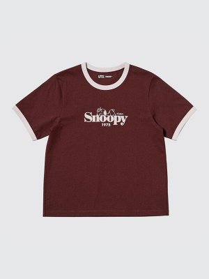 UNIQLO UT - футболка Peanuts в винтажном стиле - 18 WINE