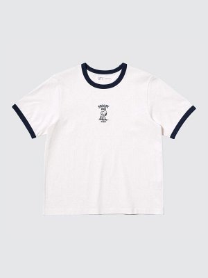UNIQLO UT - футболка Peanuts в винтажном стиле - 00 WHITE