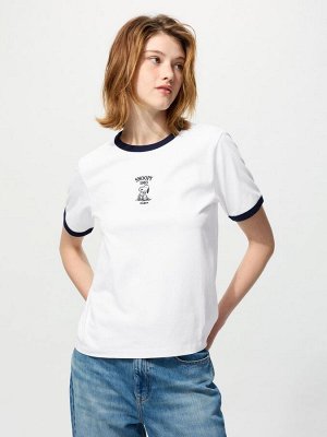 UNIQLO UT - футболка Peanuts в винтажном стиле - 00 WHITE