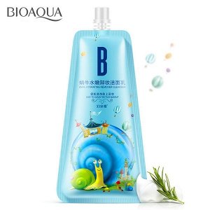 Очищающая пенка для умывания «BIOAQUA» с фильтратом слизи улитки,100 гр